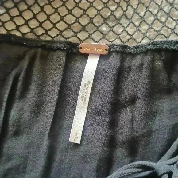 Free People Pebbled Don't Let Go Peasant Top S - Picture 11 of 14